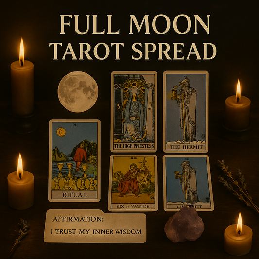 Full Moon Tarot Reading – Lunar Guidance & Ritual Insight